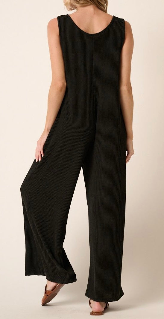 1367 Rib Knit Jumpsuit