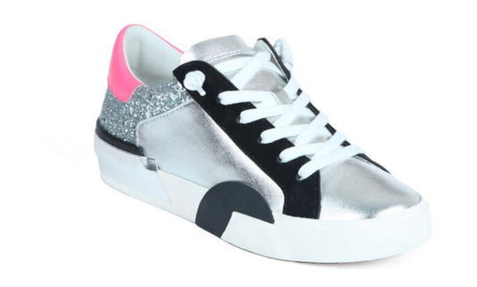 0263 Pink / Silver Sneaker