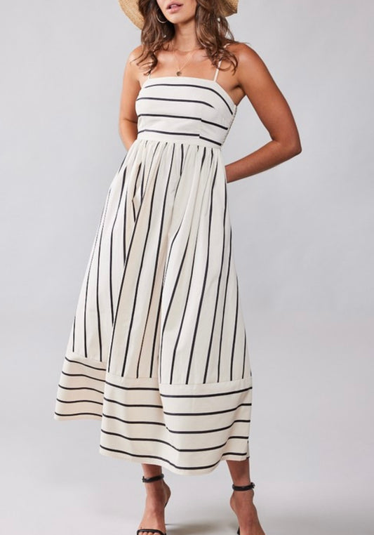 1466 Striped Maxi Dress